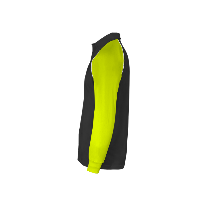 Polo Ranglan Dual Plomo/Amarillo Neon