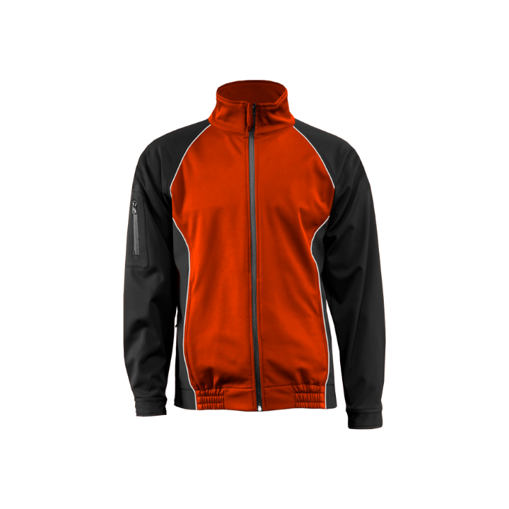 Softshell Ranglan Naranja Negro